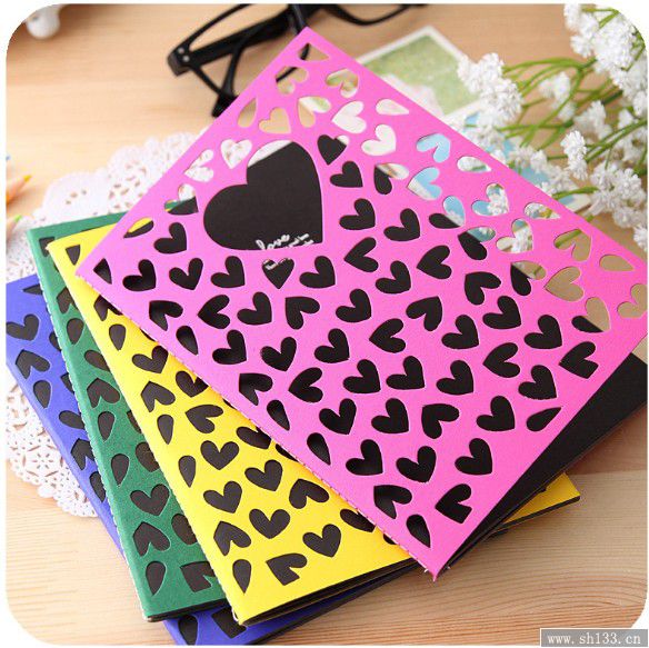 鏤空愛心記事本印刷制作